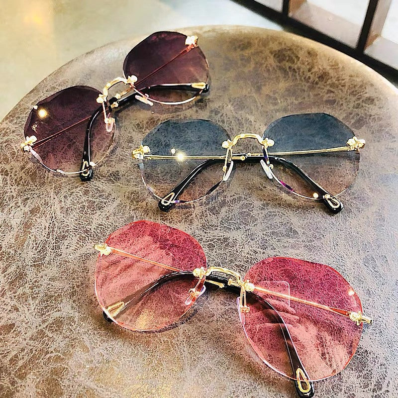 Rimless Polygon Sunglasses
