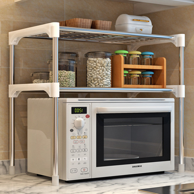 Microwave & Spice Shelf Organizer