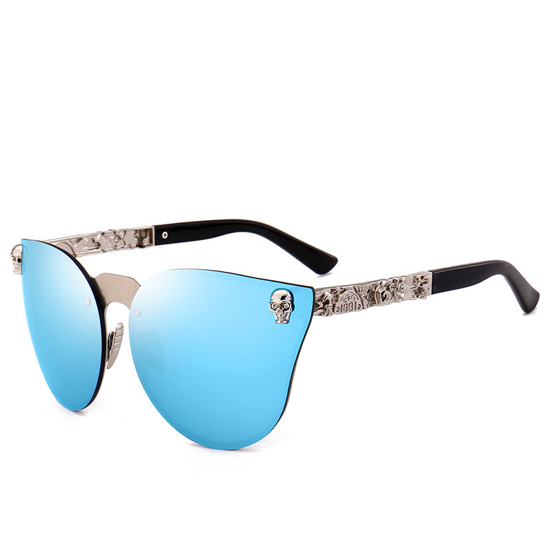 Skull Metal Statement Sunglasses