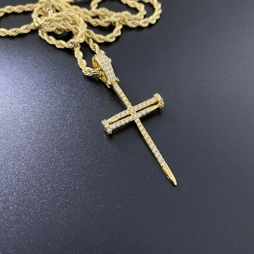 Zircon Cross Necklace