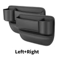Organizador de espaço para assento de carro com suporte para copo e telefone - Couro PU