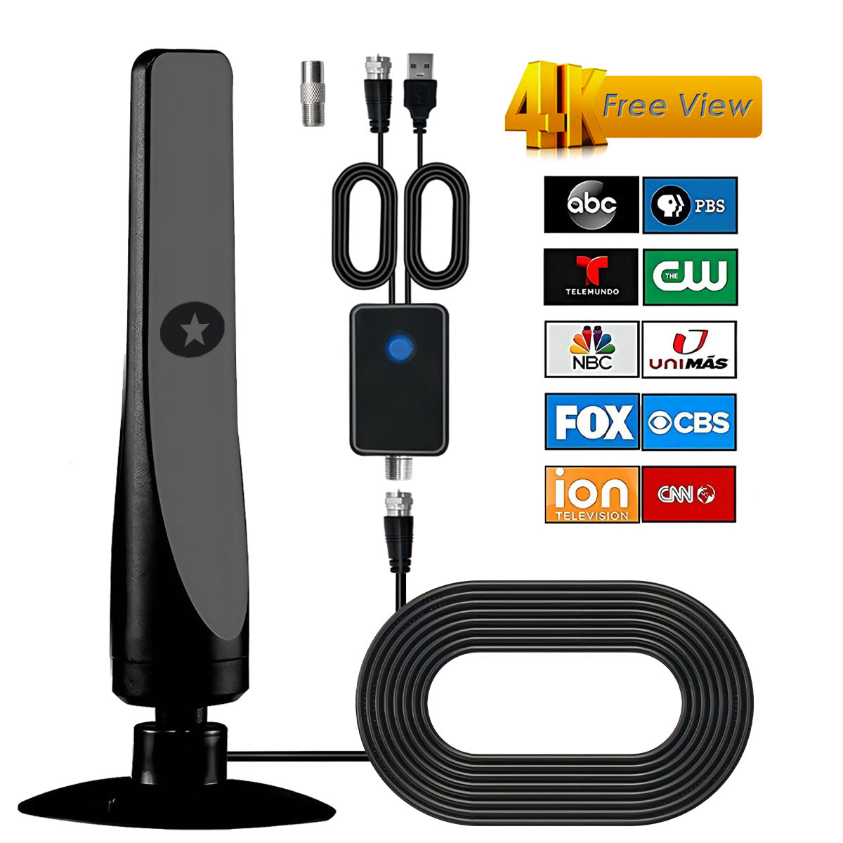 Vertical Suction-Cup HDTV Antenna