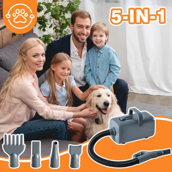 Pet dryer accessories and nozzle view