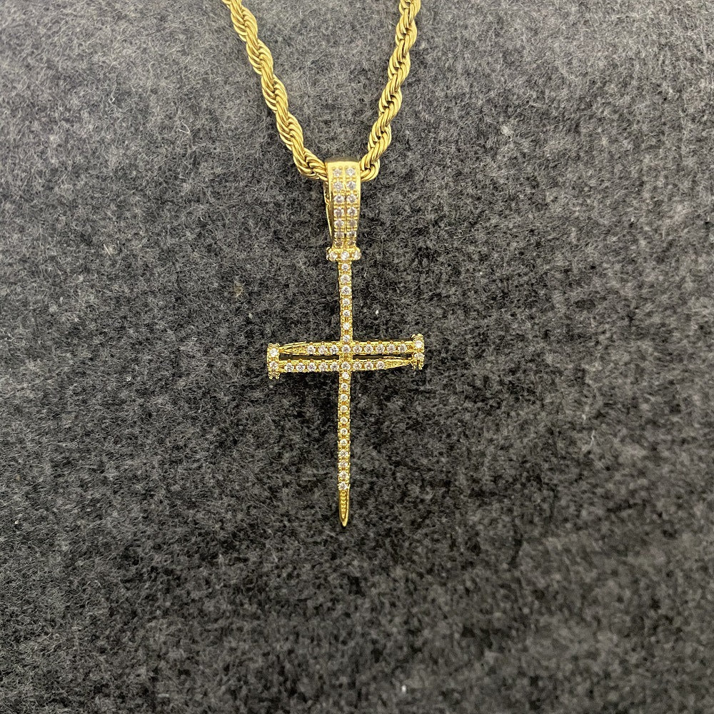 Zircon Cross Necklace